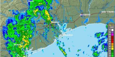 Hujan peta Houston