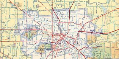 Peta jalan Houston