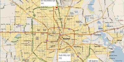 Peta Houston metro kawasan